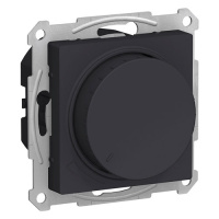 Светорегулятор (диммер) повор-нажим LED RC 400Вт механизм Schneider Electric AtlasDesign Карбон
