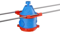 Универсальная потолочная коробка для заливки в бетон, 90х71x114мм DKC