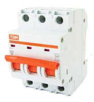 Автоматический выключатель 3P 63A C 4,5kA TDM ELECTRIC  ВА47-29