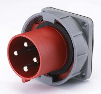Вилка для скрытой проводки 634 3Р+РЕ 63А 380В IP67 В DEKraft