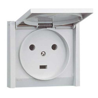 Legrand Розетка 20 A - Программа Plexo - 2К+3 - 230 В - IP44-IK08 - для встроенного монтажа -серый