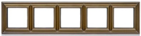 Рамка 5-постовая Jung Eco Profi DECO Античная латунь