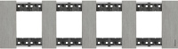 Сталь Рамка немецкий стандарт 4 поста (2+2+2+2 мод) Bticino LivingNow