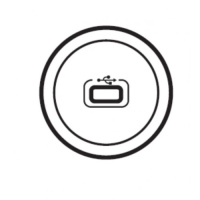 Накладка розетки USB Legrand Celiane Титан