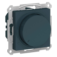 Светорегулятор (диммер) повор-нажим LED RC 400Вт механизм Schneider Electric AtlasDesign Изумруд