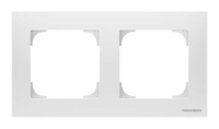 Рамка 2-постовая базовая ABB NIE Sky Альпийский белый 8572.1 BL