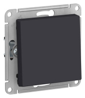 SE AtlasDesign Выключатель 1-клавишный 2-полюсный Карбон 10А мех