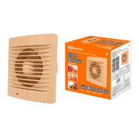 Вентилятор бытовой настенный 118мм 20W 150м3/ч 45Дб IP34 сосна TDM ЭКО 120 С