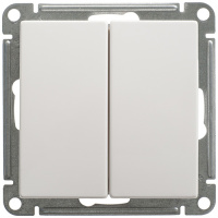 W59 2-клавишный Переключатель, 10АХ, механизм, белый Schneider Electric