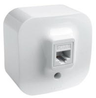 Розетка информационная RJ45 кат.5е UTP IP20 IEK Quteo Белый