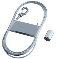 Трос с держателями 1,5мм 7м оцинкованная сталь DKC M5 Combitech