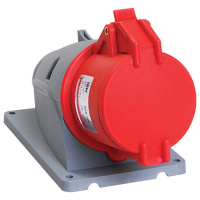 Розетка стационарная ССИ-124 32А-6ч/380-415В 3Р+РЕ IP44 IEKMAGNUM  Розетка стационарная ССИ-124 32А-6ч/380-415В 3Р+РЕ IP44 IEKMAGNUM