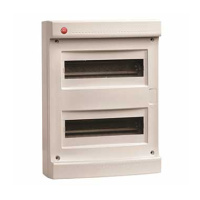 Щиток настен.без двер.24мод.,IP40,сер.,с усил. клем.блок.2х87308 DKC