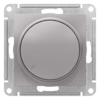 Светорегулятор (диммер) поворотно-нажимной 315Вт механизм Schneider Electric AtlasDesign Алюминий