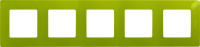 Рамка 5-постовая Legrand Etika Зеленый папоротник