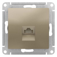 Розетка компьютерная RJ45 механизм Schneider Electric AtlasDesign Шампань