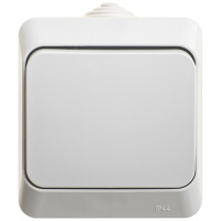 Этюд IP44 о/у 1-клавишный Переключатель 10 АХ, СЕРЫЙ, Россия SE