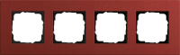 Рамка 4-постовая Gira Esprit Lenoleum-Multiplex Красный