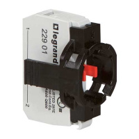 Комплектующий блок для кнопок - Osmoz - для комплектации - без подсветки - под винт - Н.З. + 1-постовой монт. адаптер Legrand