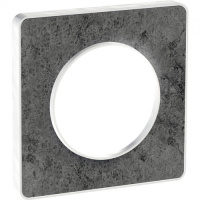 Рамка 1-постовая Schneider Electric Odace Морской камень/Белый