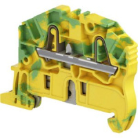 Клемма втычная земля желто-зеленая 2,5 мм2 2 зажима ABB ZK2,5-PE