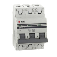 Автоматический выключатель 3P 10A B 4,5kA EKF PROxima ВА 47-63