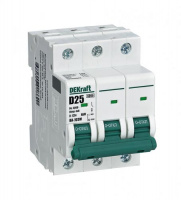 Автомат DEKraft ВА-103M 3P 10A (C) 6kA