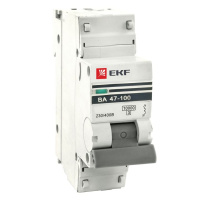 Автоматический выключатель 1P 16A C 10kA EKF PROxima ВА 47-100