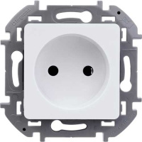 Розетка без заземления для скрытого монтажа 16 А, напряжение ~250В, 3680 Вт. Legrand Inspiria Белый