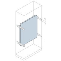 Плата монтажная уменьшенной высоты 800х400мм ABB IS2