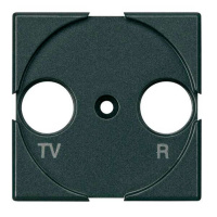 Axolute Лицевая панель для розеток TV/FM + SAT, цвет антрацит Bticino