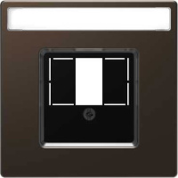 Накладка TAE/Audio/USB c полем для надписи Merten D-Life Мокко