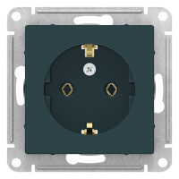 Розетка с заземлением 16A механизм Schneider Electric AtlasDesign Изумруд