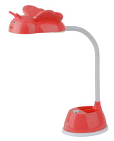 Лампа настольная 6Вт LED Красный Эра