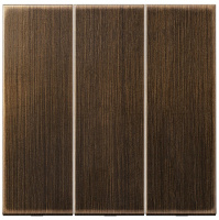 Клавиша тройная Jung Латунь Antik