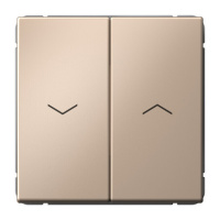 ARTGALLERY 2-клавишный ВЫКЛЮЧАТЕЛЬ ДЛЯ ЖАЛЮЗИ, 2х сх.4, 10А, механизм, ПЕСОЧНЫЙ