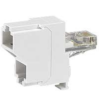 Разветвитель 2XRJ45 Ethernet/Ethernet Legrand Mosaic