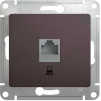 Розетка компьютерная RJ45 кат.5E механизм Systeme Electric Glossa Графит
