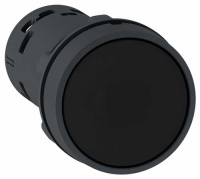 Кнопка 22мм черная с фиксацией НО + НЗ Schneider Electric