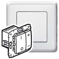 Светорегулятор нажимной 40-600 Вт для л/н Legrand Cariva Белый