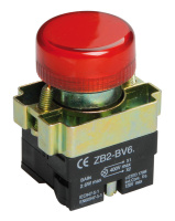 Индикатор LAY5-BU64 красного цвета d22мм IEK