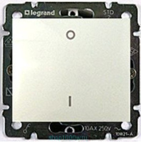 Выключатель 1-клавишный 3-полюсный 10A Legrand Valena Белый