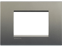Рамка прямоугольная 3 мод Bticino Living Light Серый шелк