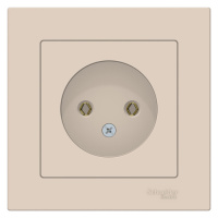 Розетка без заземления 16A в сборе Schneider Electric AtlasDesign Бежевый