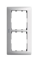 Рамка 2-постовая вертикальная Legrand Galea Life Тертый Алюминий/Metal Brushed Aluminium