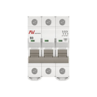 Выключатель автоматический AV-10 3P 3A (D) 10kA EKF AVERES