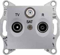 Розетка TV/R-SAT оконечная 1dB Schneider Electric Sedna Алюминий