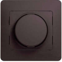 Светорегулятор (диммер) поворотный 300Вт в сборе Systeme Electric Glossa Графит