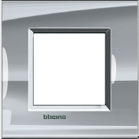 Рамка прямоугольная 2 мод Bticino Living Light Никель