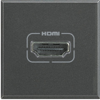 Разъем HDMI 2 мод Bticino Axolute Антрацит